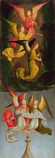 A Choir of Angels, 1459 (oil on oak) à Simon Marmion
