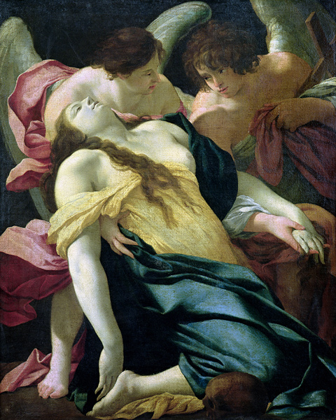 Mary Magdalene Carried by Angels à Simon Vouet
