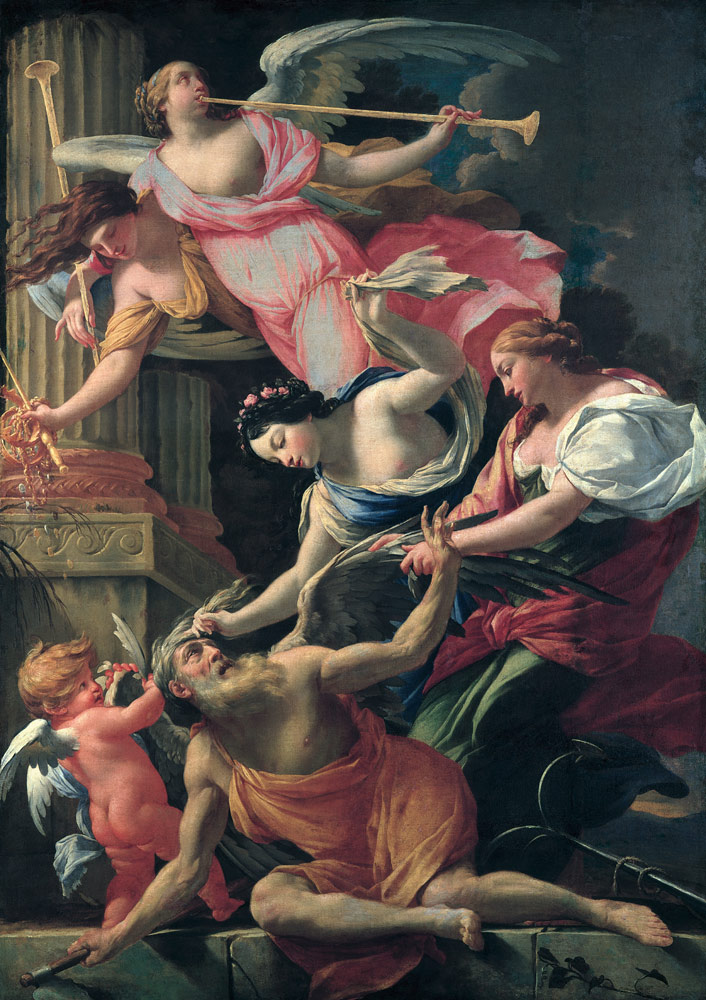 Vouet / Cupid & Venus beat Saturn c.1645 à Simon Vouet