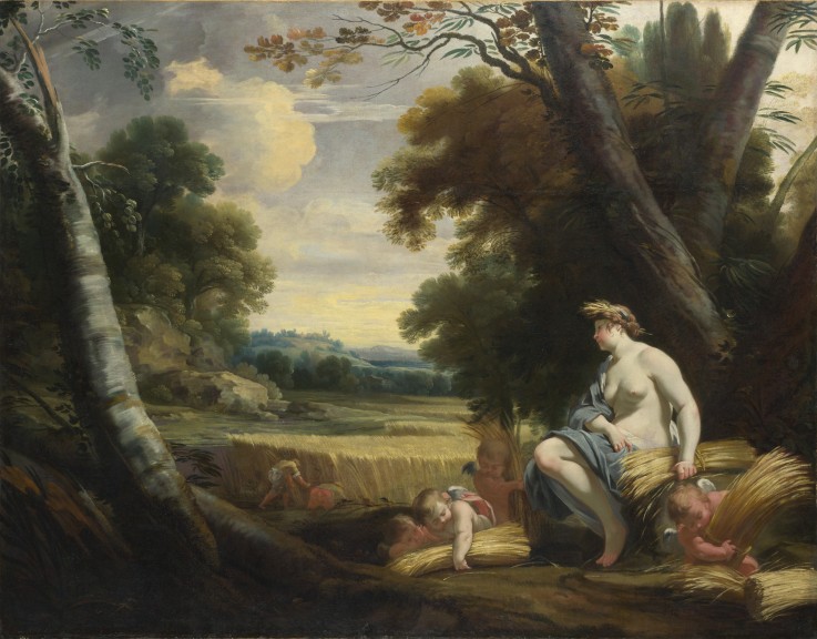 Ceres and Harvesting Cupids à Simon Vouet