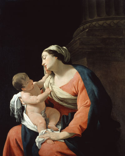 Madonne avec l'enfant à Simon Vouet