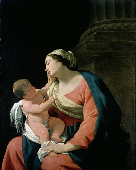 Madonna and Child, 17th century à Simon Vouet