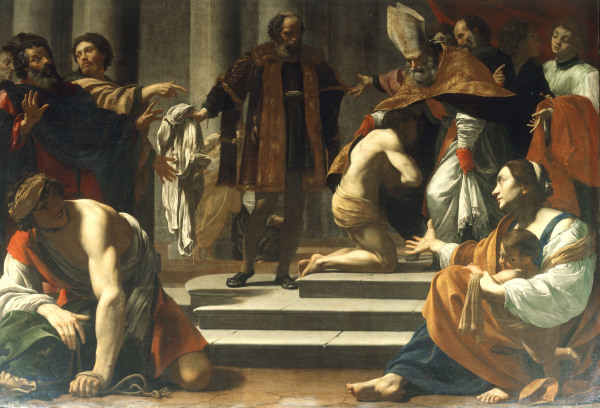S.Vouet / Investiture of St. Francis à Simon Vouet