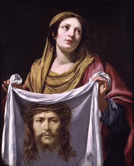 St. Veronica Holding the Holy Shroud à Simon Vouet
