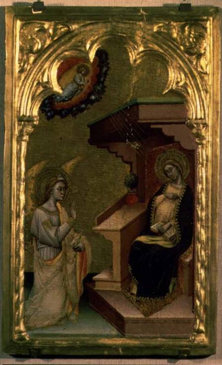 The Annunciation (tempera & gold on panel) à Simone de Crocefissi