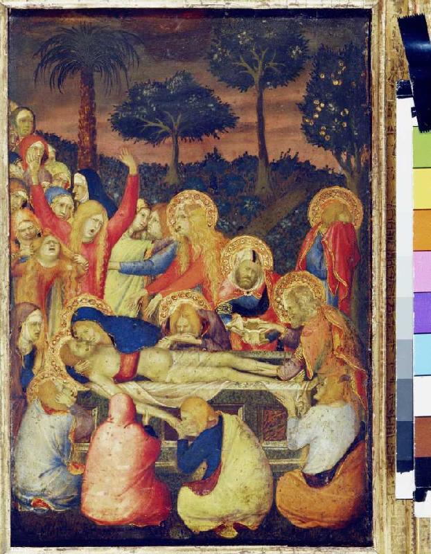 La mise au tombeau du Christ. à Simone Martini