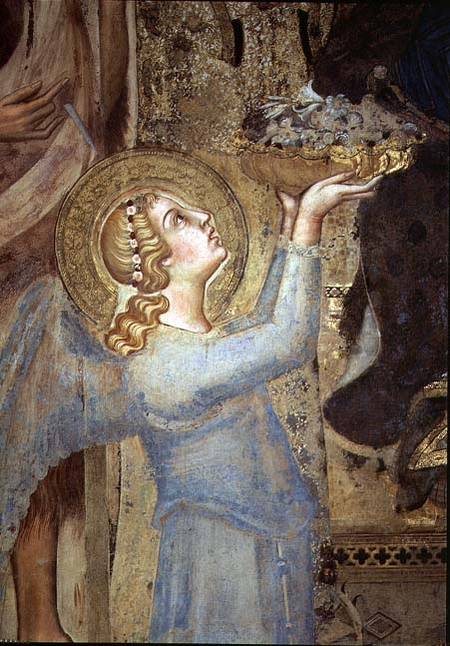 Maesta: Angel Offering Flowers to the Virgin à Simone Martini