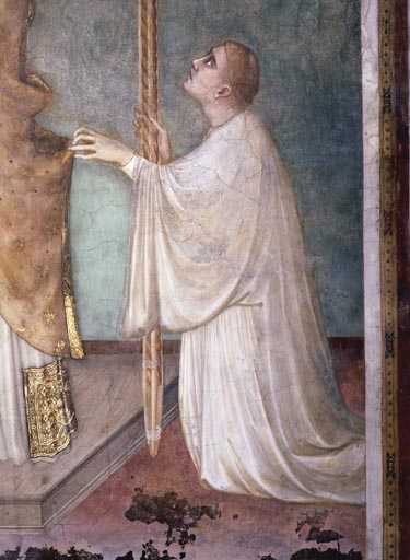 Simone Martini, Wunder der Messe,Diakon à Simone Martini