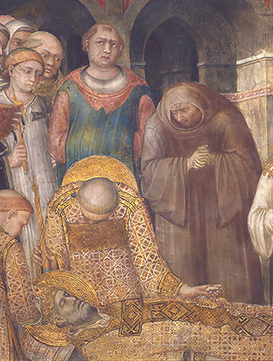 Der Tod des hl. Martin von Tours à Simone Martini