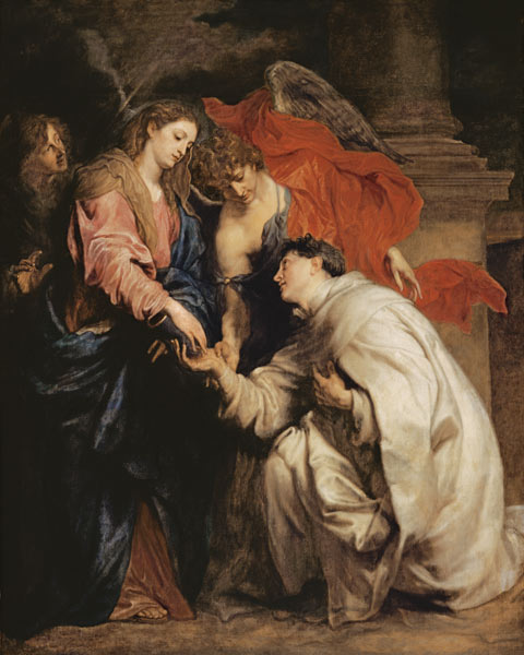 Die mystische Verlobung des seligen Hermann Joseph mit Maria à Sir Anthonis van Dyck