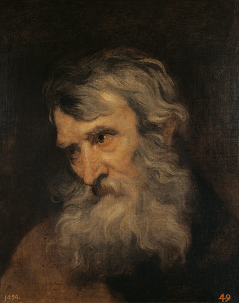 portrait d'un homme âgé. à Sir Anthonis van Dyck