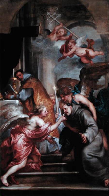 The Communion of St. Bonaventure (1221-74) à Sir Anthonis van Dyck