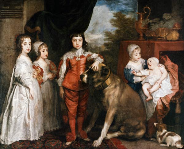Die Kinder Karls I. von England à Sir Anthonis van Dyck