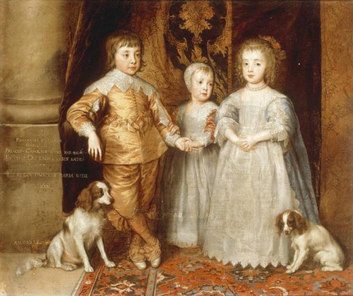 The Three Children of Charles I à Sir Anthonis van Dyck
