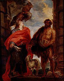 Saint Jean Baptiste et Jean l'évangeliste. à Sir Anthonis van Dyck