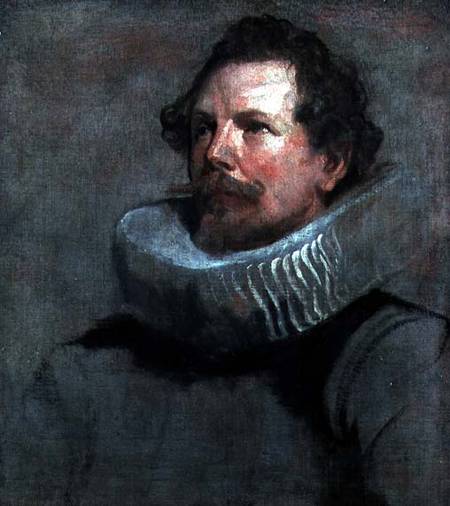 Portrait of a Man Wearing a Millstone Collar à Sir Anthonis van Dyck
