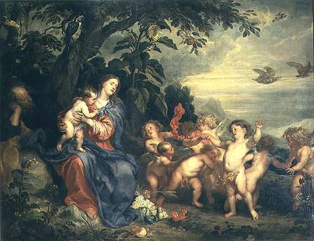 The Rest on the Flight into Egypt (Virgin with Partridges) à Sir Anthonis van Dyck
