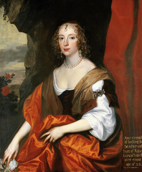Anne Carr, Countess of Bedford, aged 22 à Sir Anthonis van Dyck