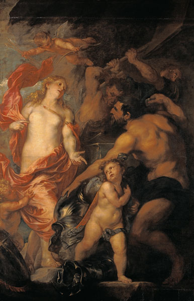 Venus asking Vulcan for the Armour of Aeneas à Sir Anthonis van Dyck
