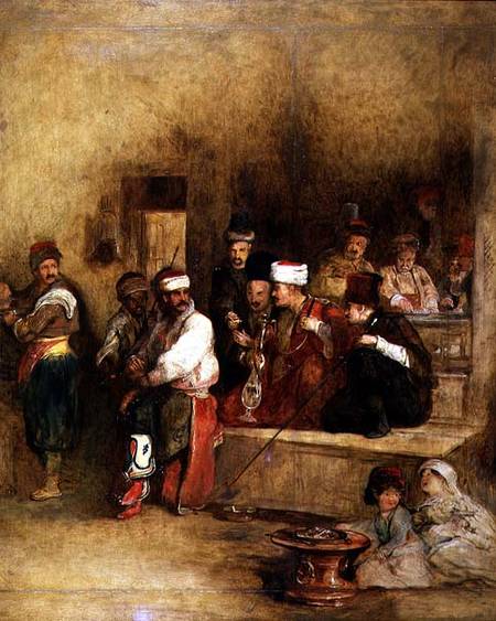A Tartar Messenger Narrating the News of the Victory of St. Jean D'Acre à Sir David Wilkie