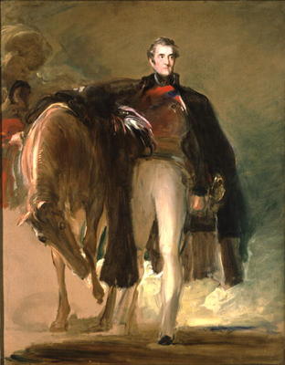 The Duke of Wellington and his Charger `Copenhagen' à Sir David Wilkie