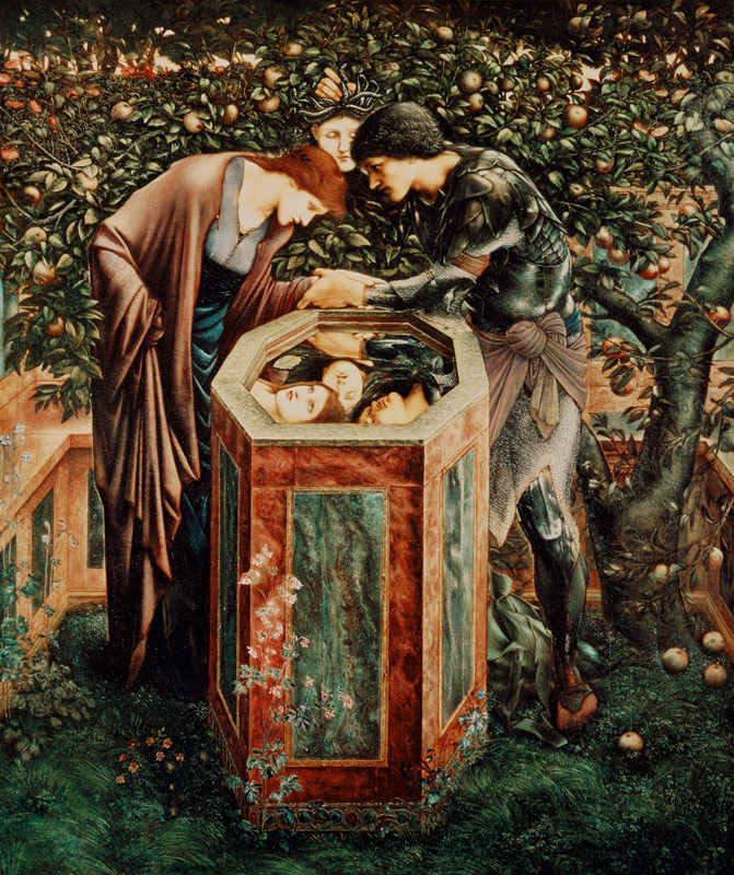 La tête d'effroi à Sir Edward Burne-Jones