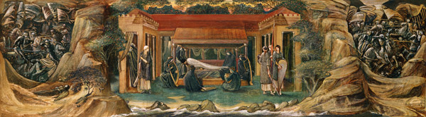The Sleep of King Arthur in Avalon à Sir Edward Burne-Jones