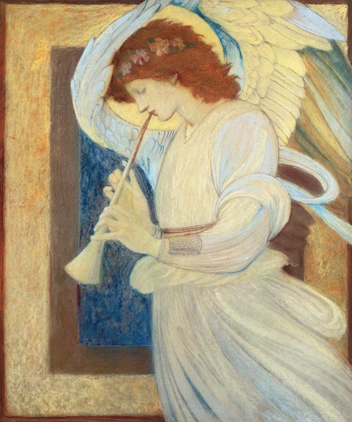 An Angel Playing a Flageolet à Sir Edward Burne-Jones