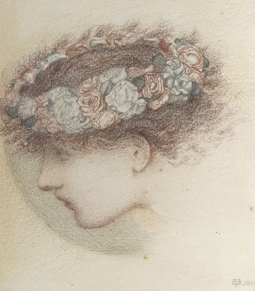 Study for head of Cupid à Sir Edward Burne-Jones