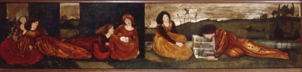 Girls in a Meadow à Sir Edward Burne-Jones
