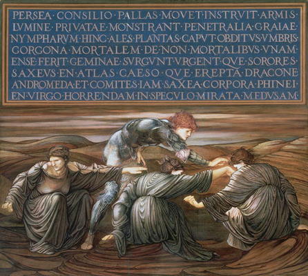 Perseus and the Graiae, 1877 (mixed media on paper) à Sir Edward Burne-Jones