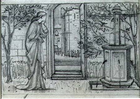 A Study for Danae and the Brazen Tower à Sir Edward Burne-Jones