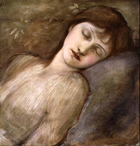 Study for the Sleeping Princess in 'The Briar Rose' Series à Sir Edward Burne-Jones