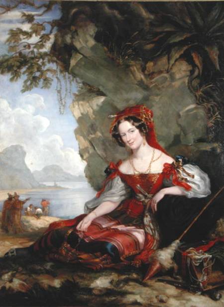 Lady Montague as a Gypsy à Sir George Hayter