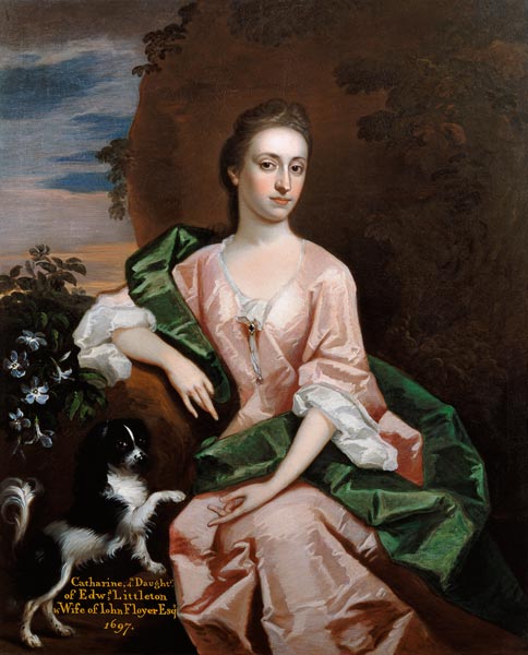 Catharine Littleton, wife of John Floyer à Sir Godfrey Kneller