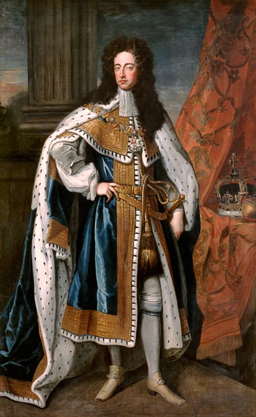 Portrait of William III (1650-1702) of Orange à Sir Godfrey Kneller