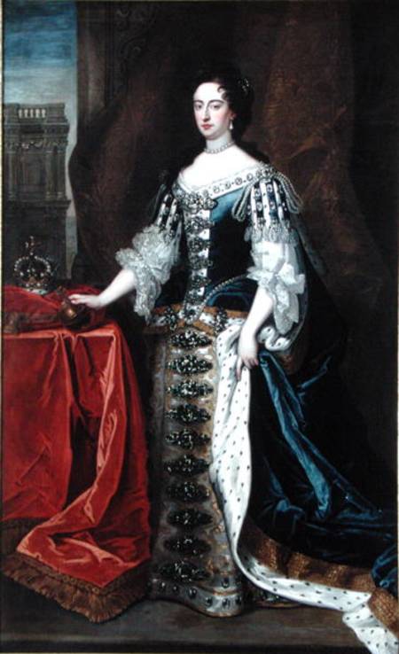 Portrait of Queen Mary (1662-94) à Sir Godfrey Kneller