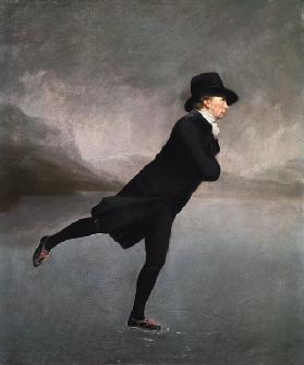 Le pasteur Robert Walker patinant