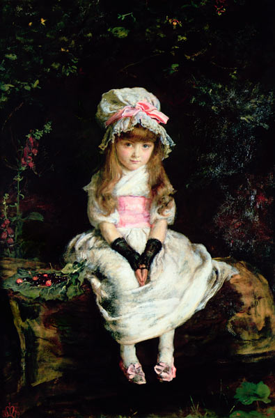 Cherry Ripe, 1879 (oil on canvas) à Sir John Everett Millais
