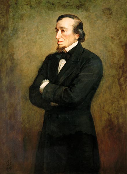 Portrait of Benjamin Disraeli (1804-1881) Earl of Beaconsfield à Sir John Everett Millais