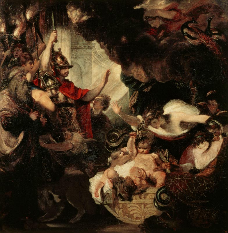 The Infant Hercules Strangling the Serpents à Sir Joshua Reynolds