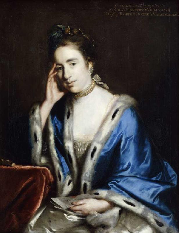 Bildnis von Charlotte Walsingham. à Sir Joshua Reynolds