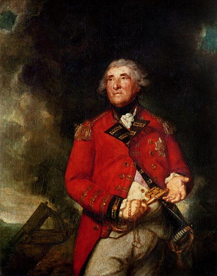 Lord Heathfield (1717-90) Governor of Gibraltar during the siege of 1779-83 à Sir Joshua Reynolds