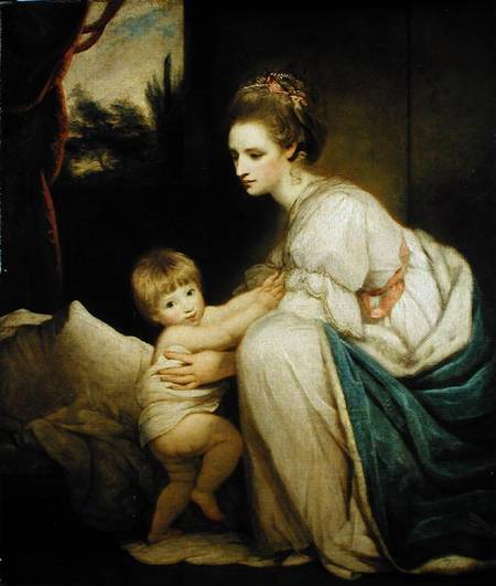 Mrs William Beresford (d.1807) and her son, John (1773-1855) later Lord Decies à Sir Joshua Reynolds