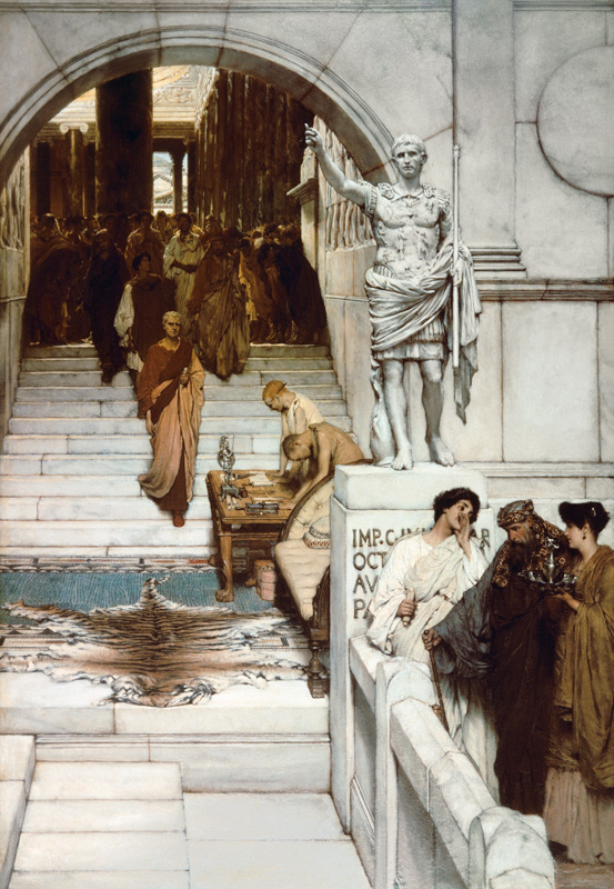 An Audience at Agrippa's à Sir Lawrence Alma-Tadema