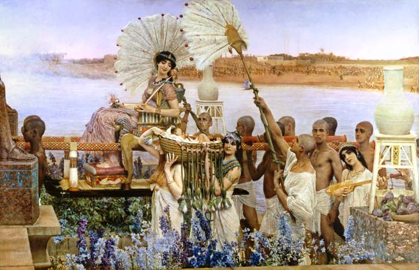 La découverte Moïse à Sir Lawrence Alma-Tadema