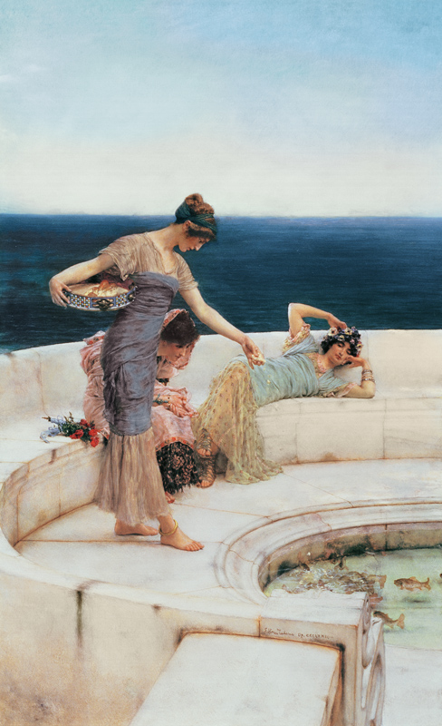 Favoris argentés à Sir Lawrence Alma-Tadema