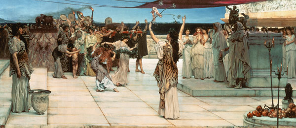 A Dedication to Bacchus à Sir Lawrence Alma-Tadema