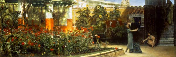 A Roman Garden à Sir Lawrence Alma-Tadema