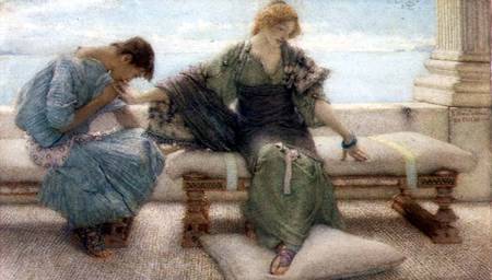Ask me no more....for at a touch I yield à Sir Lawrence Alma-Tadema